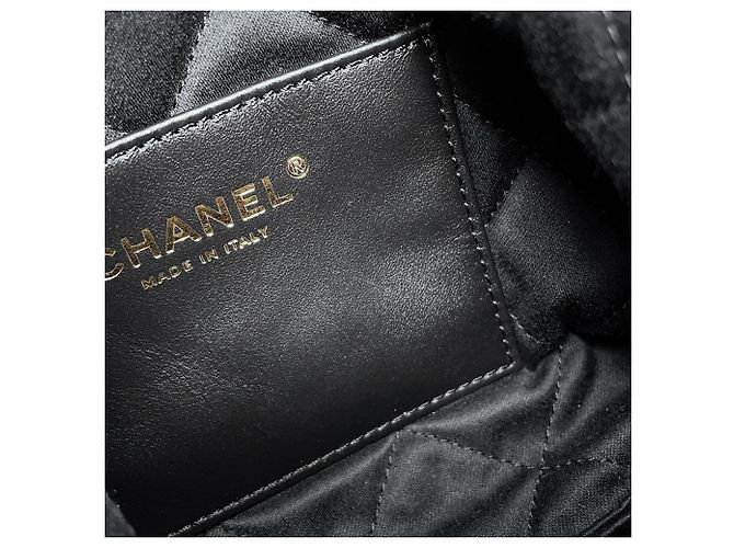 Borsa Chanel 22 Mini Coco Mark Nero - vista 7