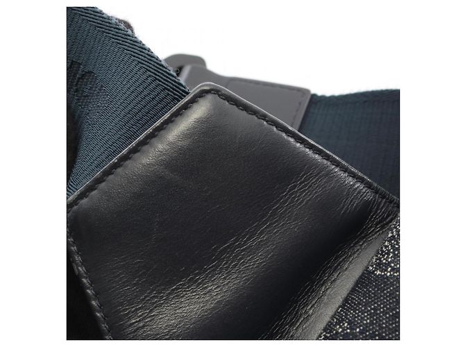 Christian Dior Dior x Peter Doig Saddle Bag Crudo Blu navy - vista 8
