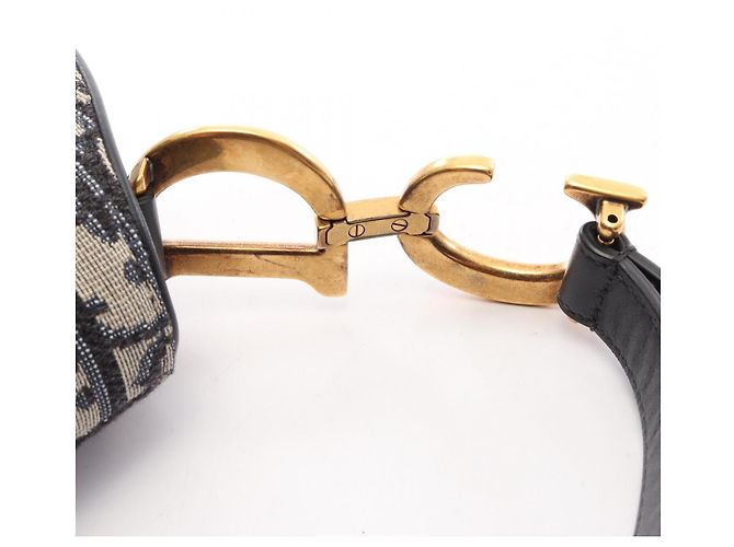 Christian Dior Dior Saddle Bag Beige Blu navy - vista 8