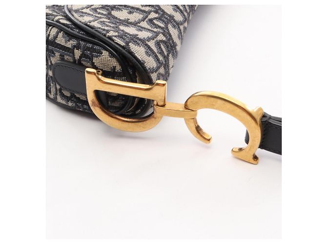 Christian Dior Dior Saddle Bag Beige Blu navy - vista 9