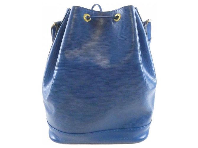 Borsa a Spalla Louis Vuitton Epi Noe M44005 Blu - vista 2