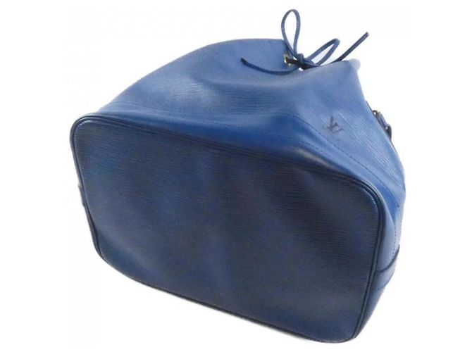 Borsa a Spalla Louis Vuitton Epi Noe M44005 Blu - vista 3