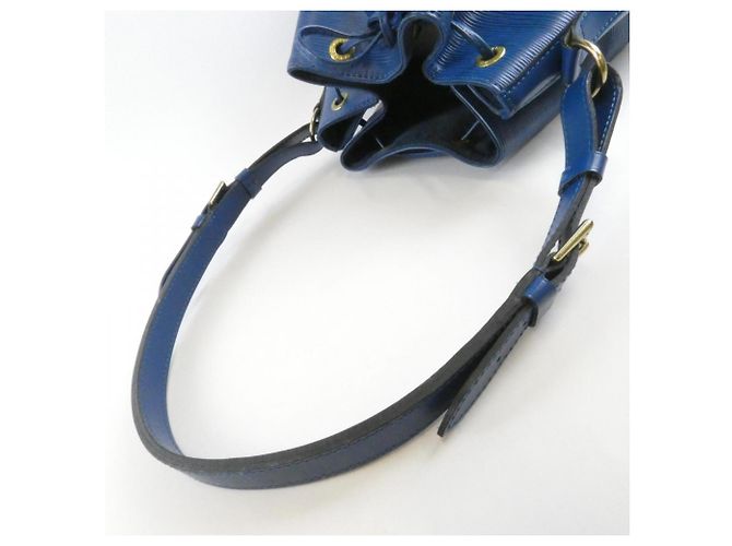 Borsa a Spalla Louis Vuitton Epi Noe M44005 Blu - vista 7