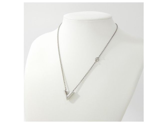 Collana Essential V Louis Vuitton M63197 Argento - vista 5