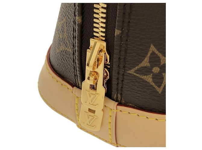 Borsa Louis Vuitton Monogram Alma BB Marrone - vista 5