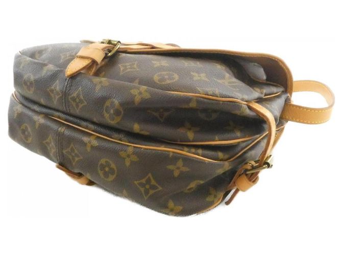 Borsa a Spalla Louis Vuitton Monogram Saumur Marrone - vista 2