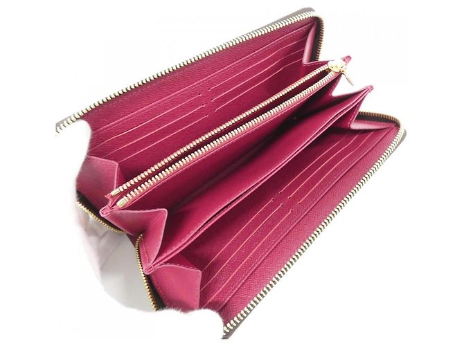Louis Vuitton Monogram Zippy Wallet Braun Fuschia - Ansicht 3