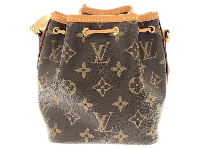 Noe Borsa a tracolla Louis Vuitton Monogram Nano Noé Marrone - vista 2