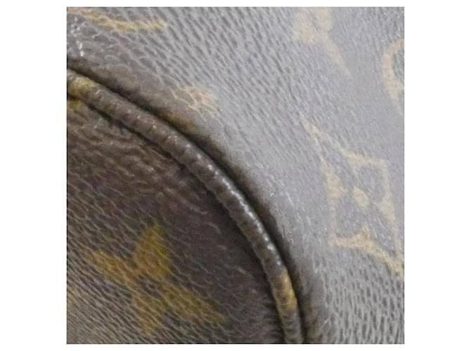 Borsa Louis Vuitton Monogram Neverfull MM Marrone - vista 3