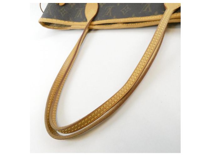 Borsa Louis Vuitton Monogram Neverfull MM Marrone - vista 5