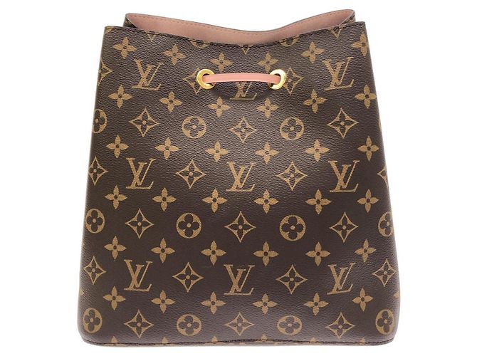 Néonoé Borsa a Spalla Louis Vuitton Monogram Neo Noe MM Marrone Rosa - vista 2