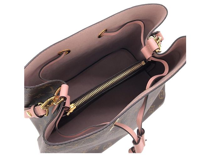 Néonoé Borsa a Spalla Louis Vuitton Monogram Neo Noe MM Marrone Rosa - vista 8