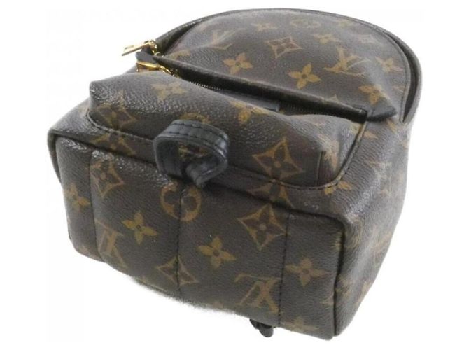 Zaino Louis Vuitton Monogram Palm Springs MINI Marrone - vista 3