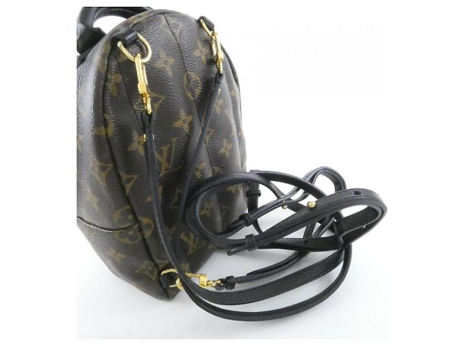 Zaino Louis Vuitton Monogram Palm Springs MINI Marrone - vista 6