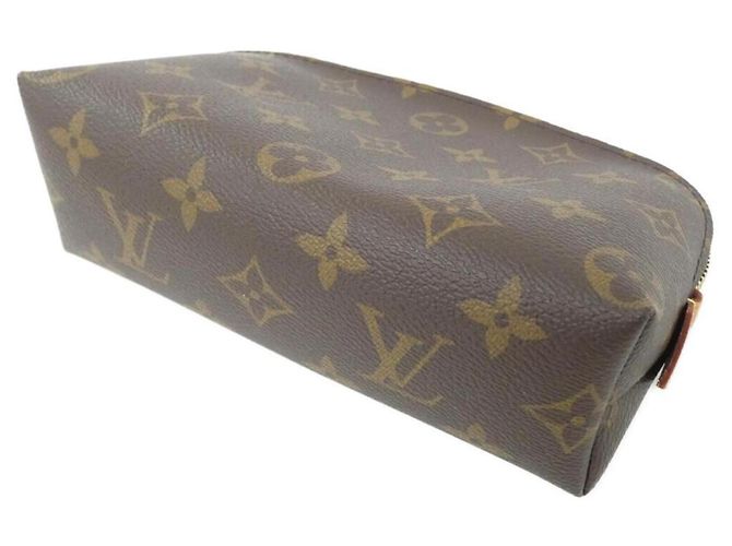 Borsa Louis Vuitton Monogram Pochette Cosmetic PM Marrone - vista 2