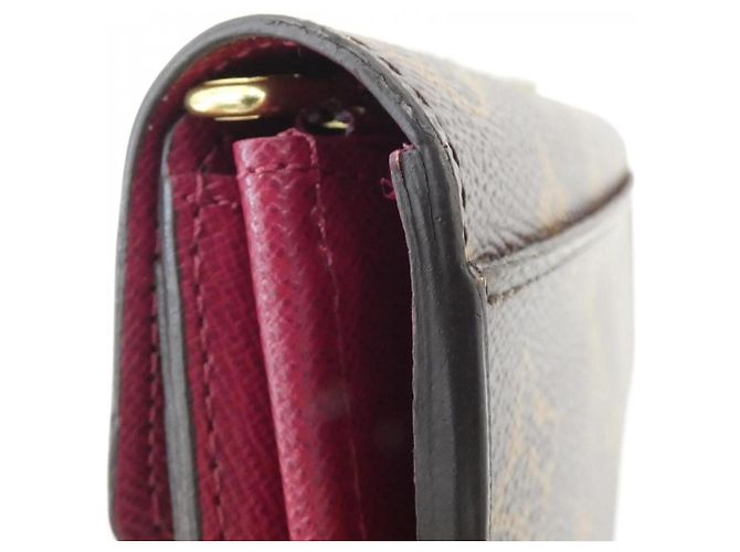Cartera Sarah Monogram Louis Vuitton Castaño Fucsia - vista 3