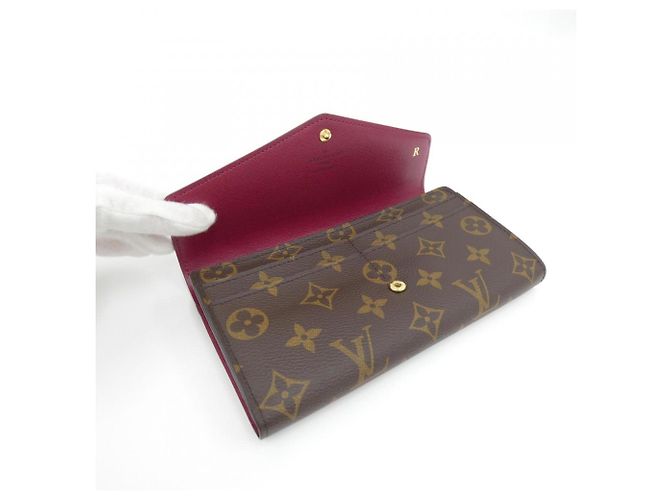 Cartera Sarah Monogram Louis Vuitton Castaño Fucsia - vista 5