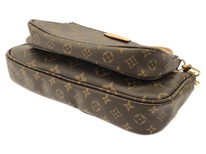 Louis Vuitton Monogram Multi Pochette Accessoires Braun Pink - Ansicht 3