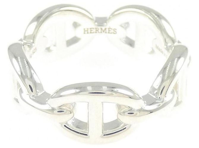 Ring Hermès Anello Chaine d'Ancre Enchainée Hermes Argento - vista 2