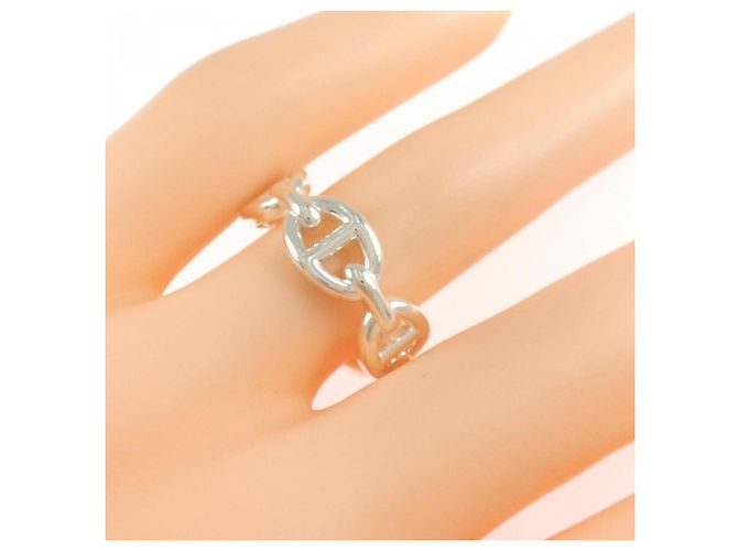 Ring Hermès Anello Chaine d'Ancre Enchainée Hermes Argento - vista 4