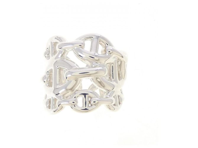 Hermes Hermès Chaine d'Ancre Enchainée Ring Silber - Ansicht 2
