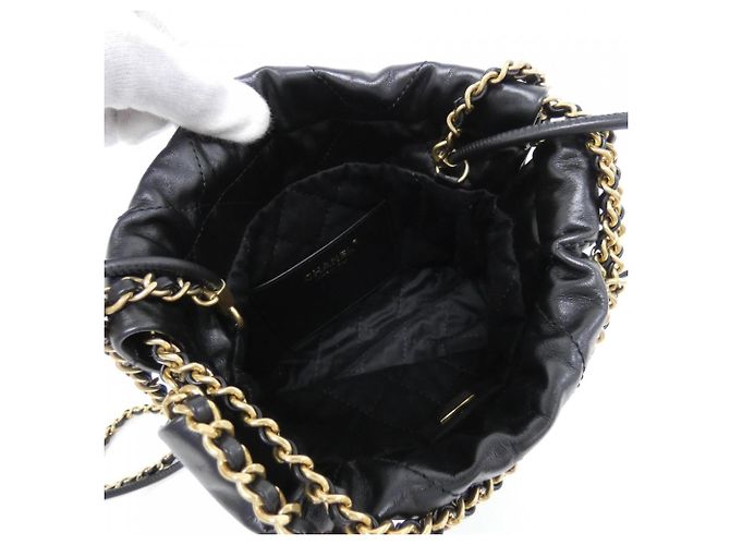 Borsa Chanel 22 Line MINI AS3980 Nero - vista 6