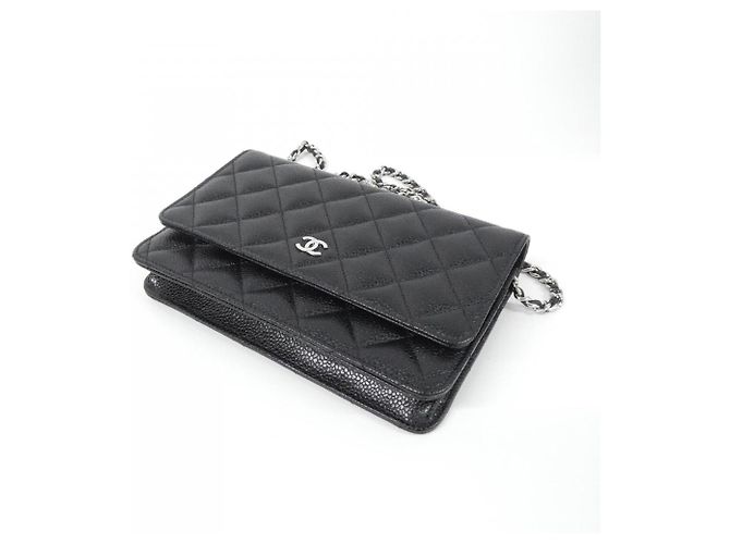 Catena per portafoglio Chanel Timeless Classic Line AP0250 Nero - vista 3