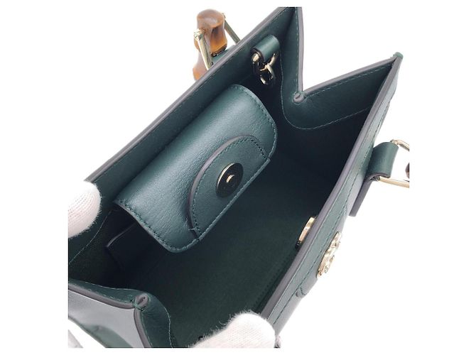 Borsa Gucci DIANA in pelle verde - vista 6