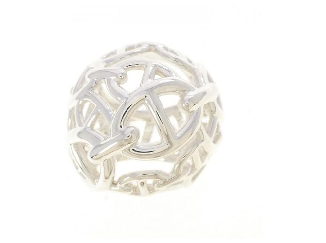 Hermès Hermes Chaine d'Ancre Enchainée Very Large Ring Plata - vista 2