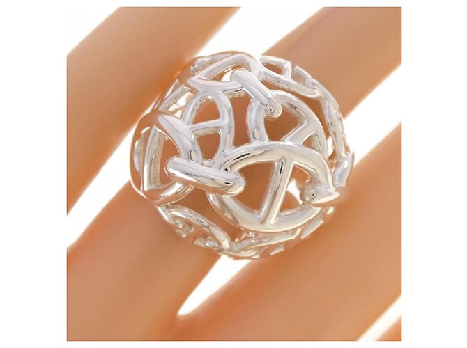 Hermès Hermes Chaine d'Ancre Enchainée Very Large Ring Plata - vista 5