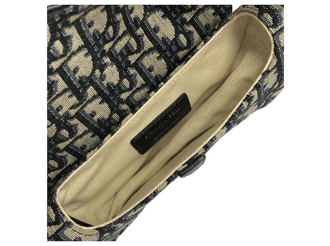 Borsa Saddle Christian Dior DIOR OBLIQUE Blu - vista 10