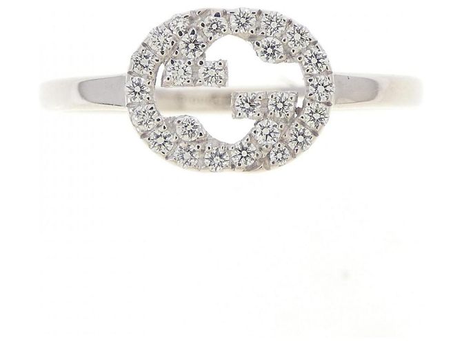 Gucci Ringband aus Weißgold und Diamanten Golden - Ansicht 2