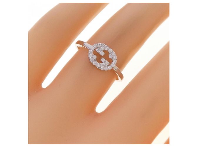 Gucci Ringband aus Weißgold und Diamanten Golden - Ansicht 5