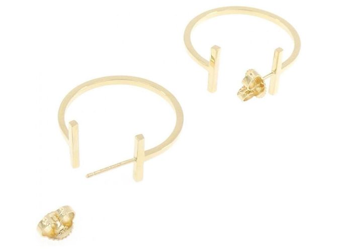 Orecchini a cerchio T Wire Medium di Tiffany & Co. - vista 3