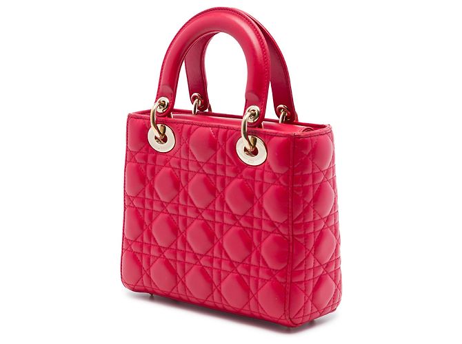 Dior Red Small Lambskin Cannage My ABCDior Lady Dior Rosso - vista 2