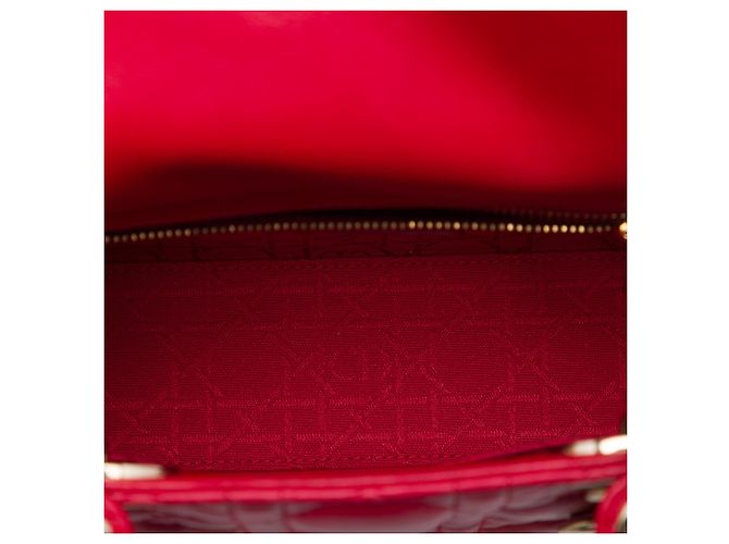 Dior Red Small Lambskin Cannage My ABCDior Lady Dior Rosso - vista 4