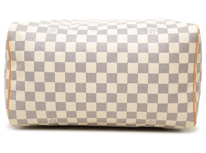 Louis Vuitton White Damier Azur Speedy 30 Bianco - vista 3