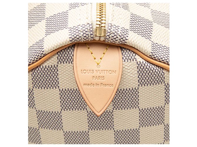 Louis Vuitton White Damier Azur Speedy 30 Bianco - vista 4