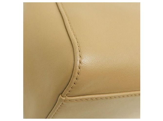 Fendi Borsa Mini Selleria Peekaboo in pelle beige - vista 11
