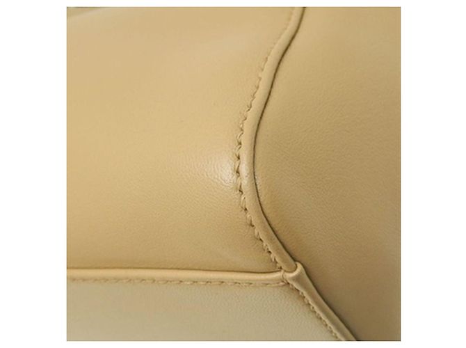 Fendi Borsa Mini Selleria Peekaboo in pelle beige - vista 12