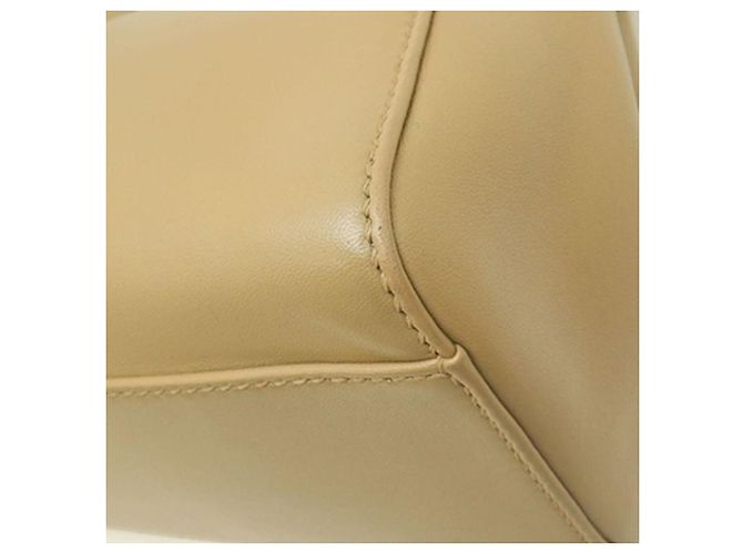 Fendi Borsa Mini Selleria Peekaboo in pelle beige - vista 14