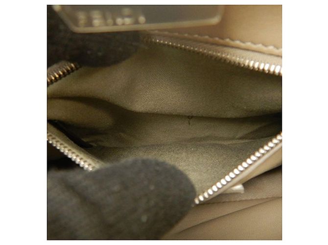 Fendi Borsa Mini Selleria Peekaboo in pelle beige - vista 16