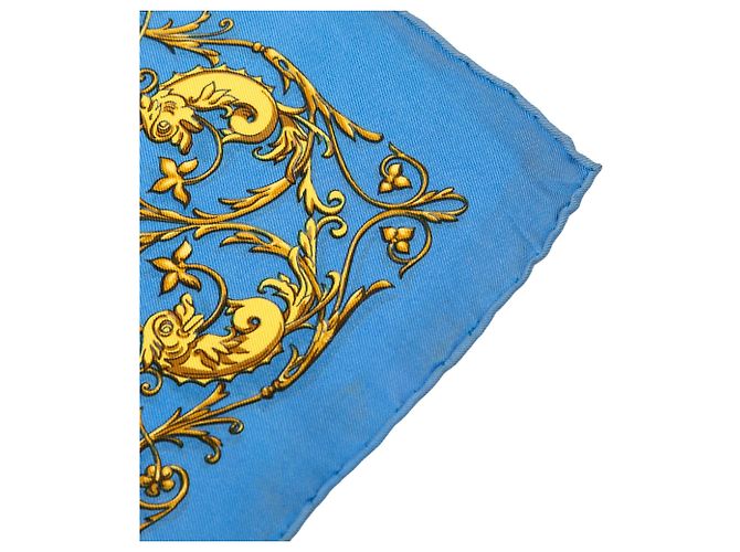 Fazzoletto di seta Hermès Blue Astrologie Dies et Hore - vista 9