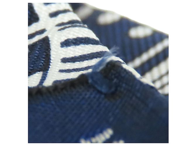 Hermès Blue Eperon d Or Bandana Seidentuch Twilly Blau - Ansicht 7