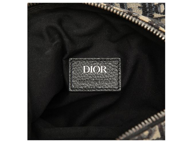 Borsa Saddle in tela Blue Oblique Dior - vista 5