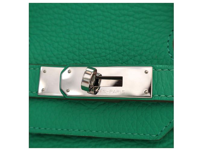 Hermès Green Clemence Birkin Retourne 35 Verde - vista 5