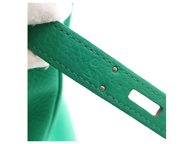 Hermès Green Clemence Birkin Retourne 35 Verde - vista 6