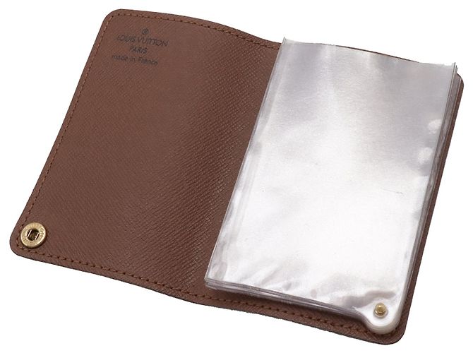 Louis Vuitton Marrone Monogram Porta Carte Credit Pression - vista 3