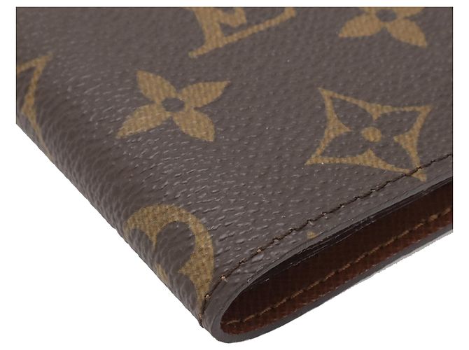 Louis Vuitton Marrone Monogram Porta Carte Credit Pression - vista 4