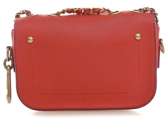 Chanel Rote gesteppte Kalbsleder Multi Pouching Flap und Münzbeutel - Ansicht 2